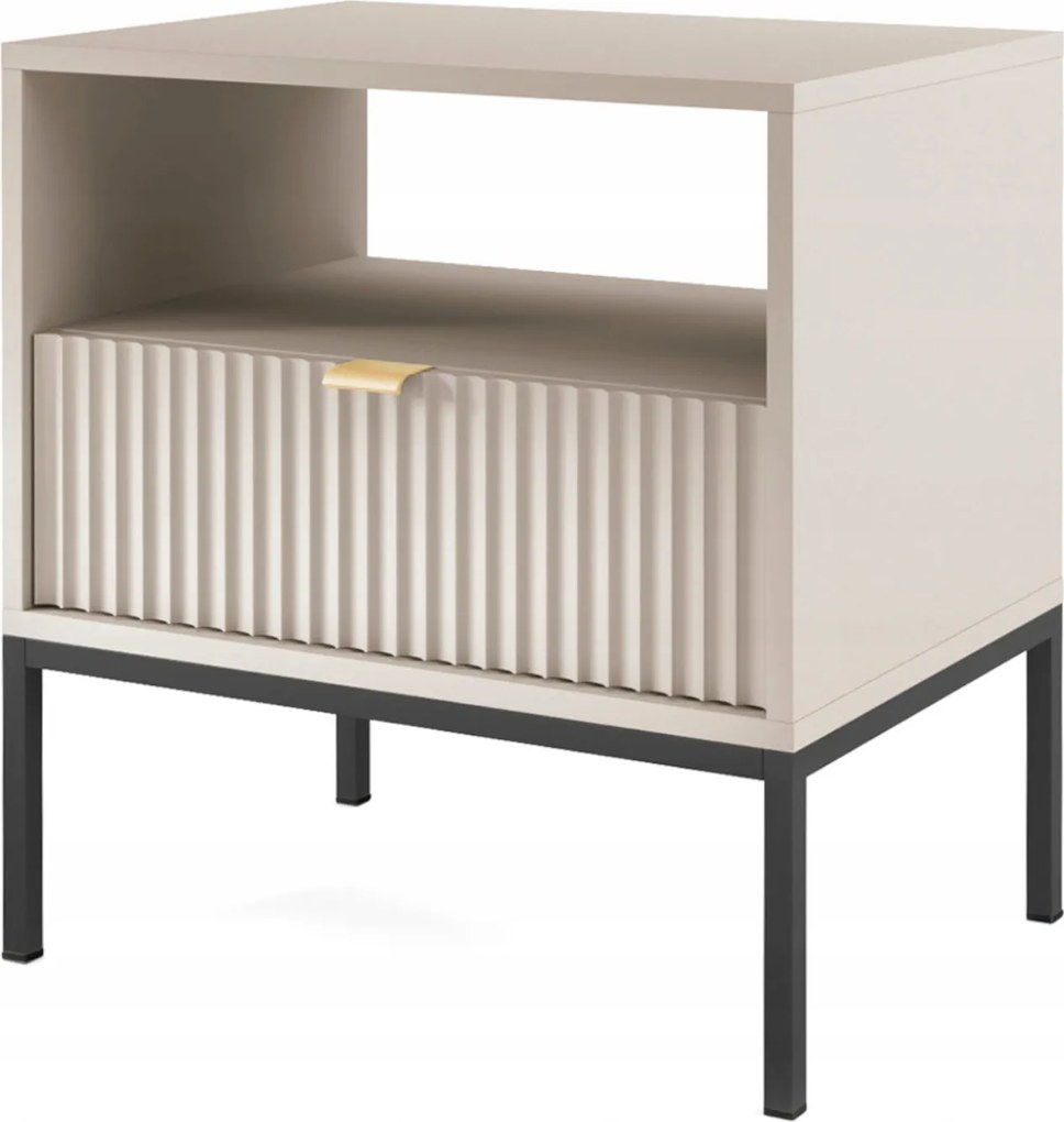 Komodee Éjjeliszekrény Nanaimo S54 Kasmír faragott front 1 fiók