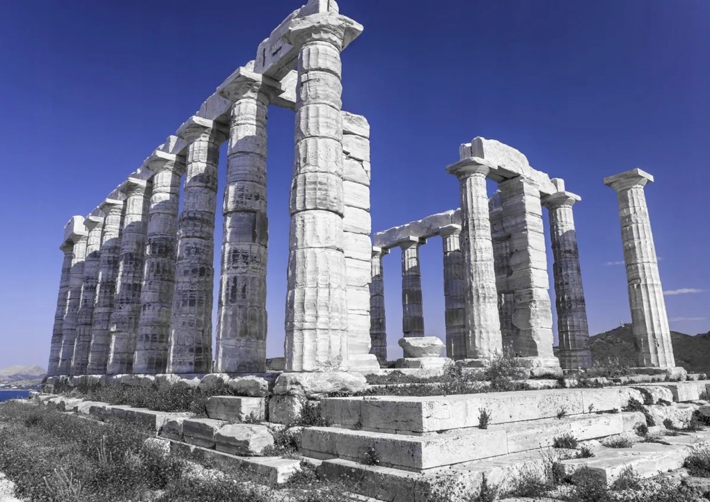 Poszter 42x29,7cm Poszeidón templomának régi oszlopai, Assaf Frank