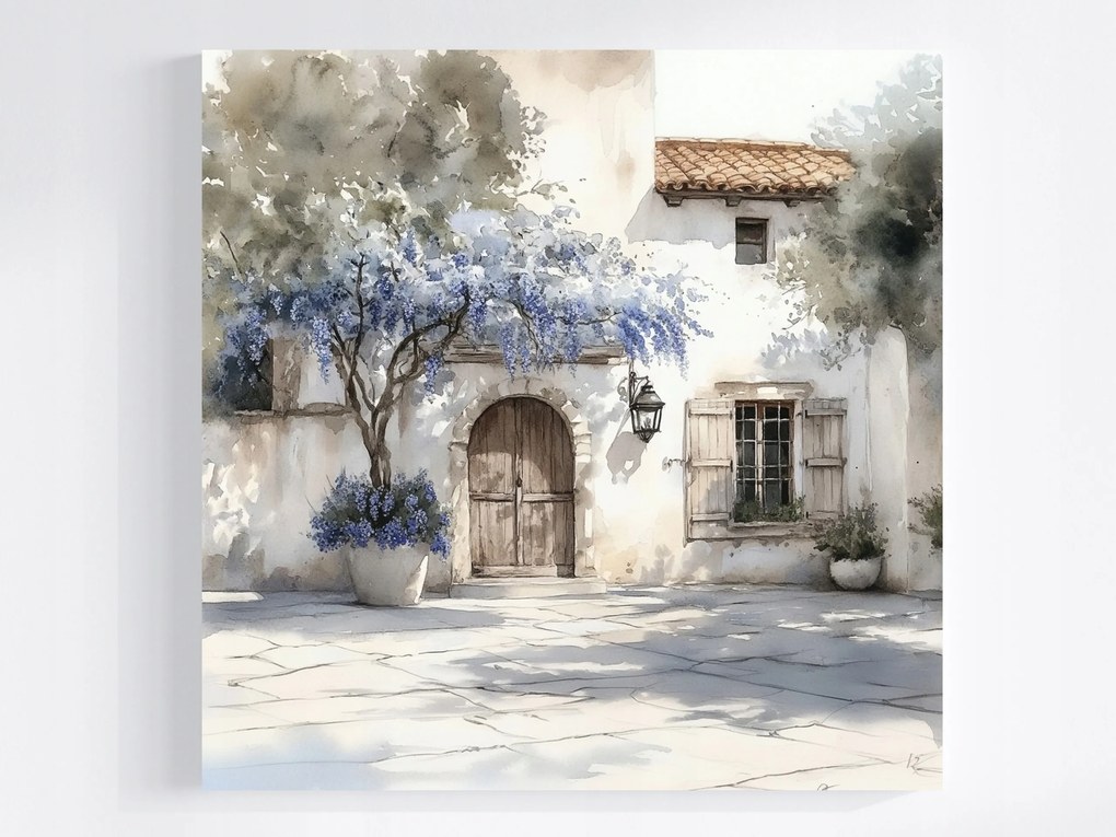 Vászonkép Canvas Ház Provence Bérház Franciaország Vintage 80x80