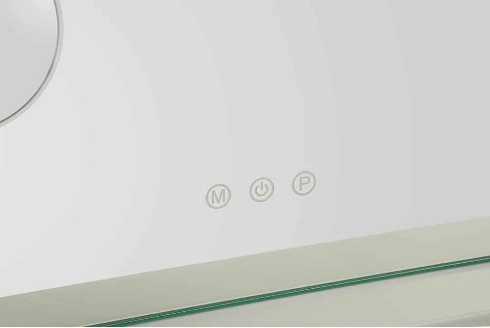 Fali tükör világítással-polccal 55x43 cm Hollywood – Mauro Ferretti