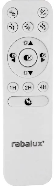 Rabalux - LED Dimmelhető mennyezeti lámpa ventilátorral LED/30W/230V + távirányító