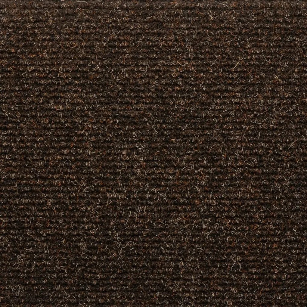 5 db öntapadós lépcsőszőnyeg 65 x 21 x 4 cm barna félkör alakú nagy