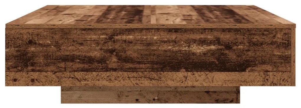 vidaXL Dohányzóasztal Öreg fa 100 x 100 x 31 cm Faanyag