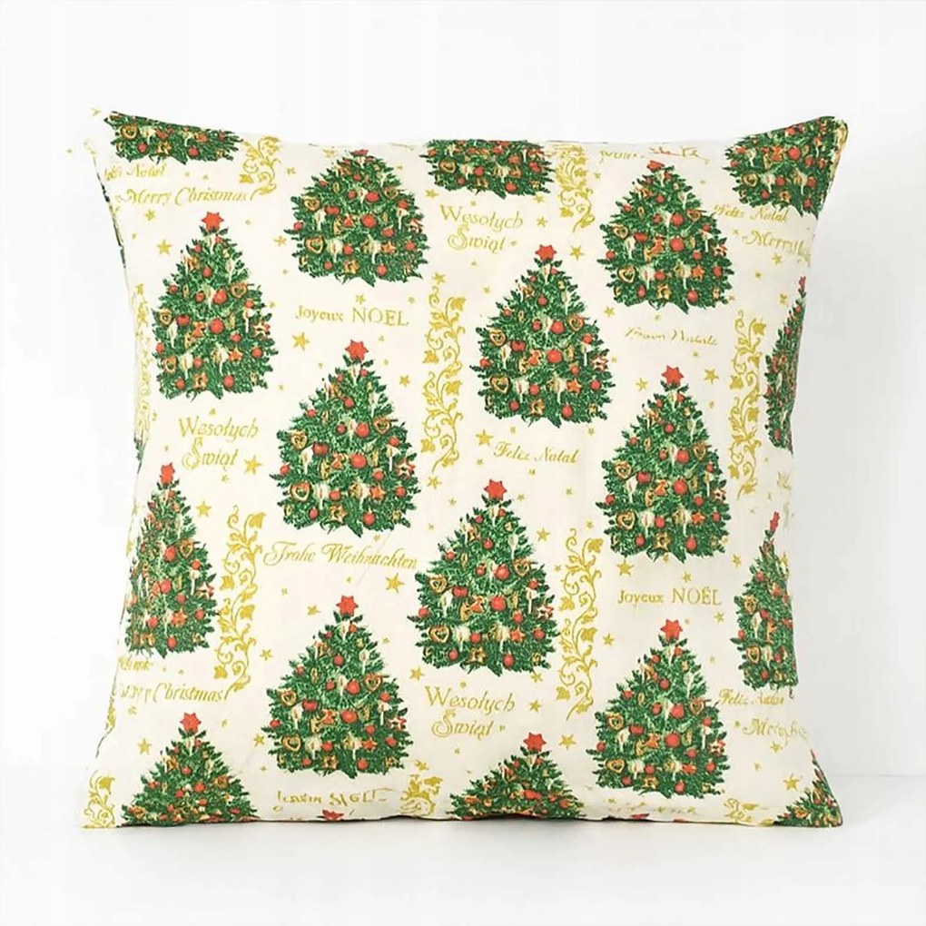 Karácsonyi párnahuzat 50x50 cm 100% Pamut, Karácsony