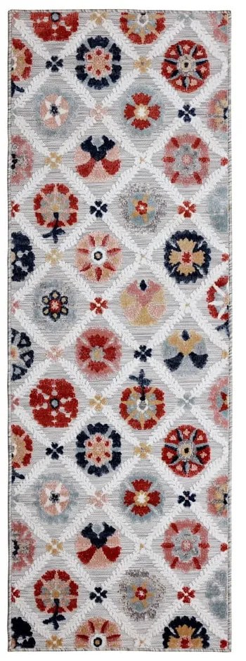Szürke kültéri futószőnyeg 230x80 cm Flora - Flair Rugs