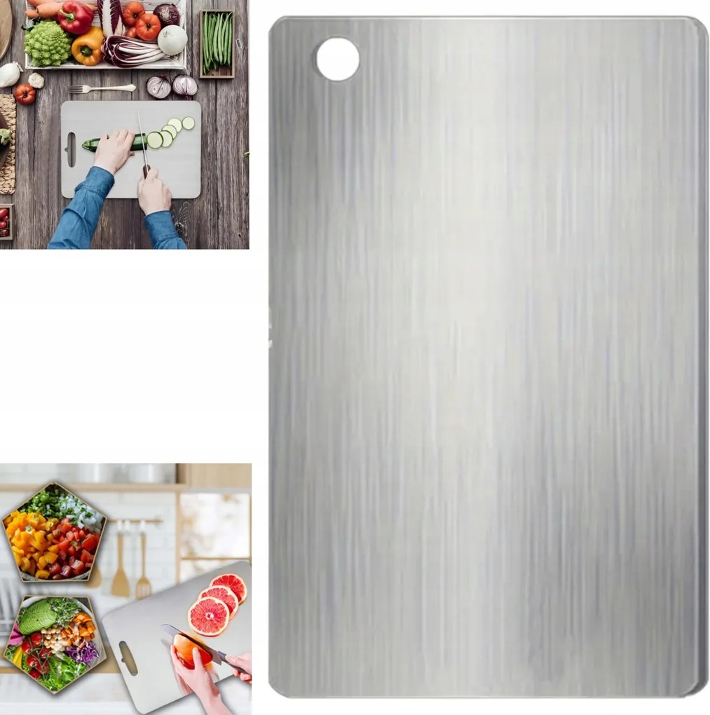 Rozsdamentes acél halhús vágódeszka Ökológiai Fém 30