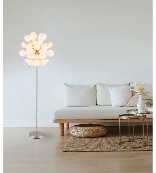 Globo 15633SO - Állólámpa UDO 6xE14/25W/230V fehér