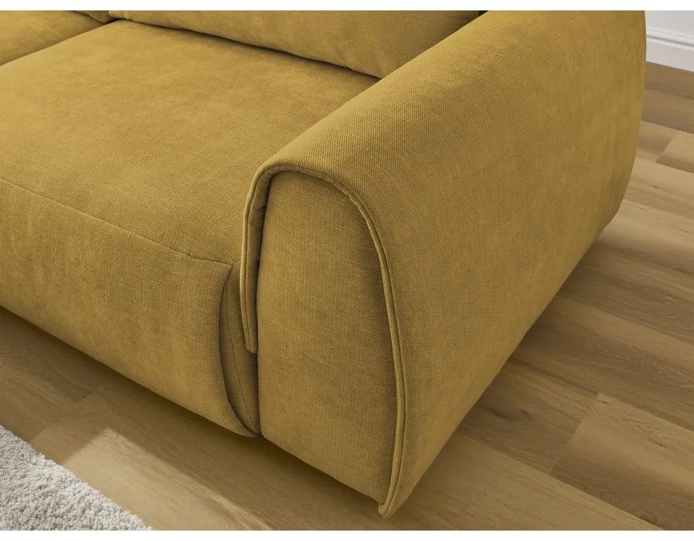 Okkersárga sarokkanapé Aden – Bobochic Paris