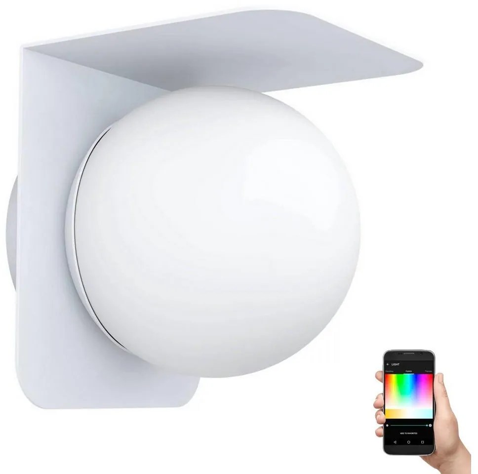 Eglo Eglo 31052 - LED RGBW kültéri lámpa CORRIENTES 1xE27/9W/230V IP44 fehér EG31052