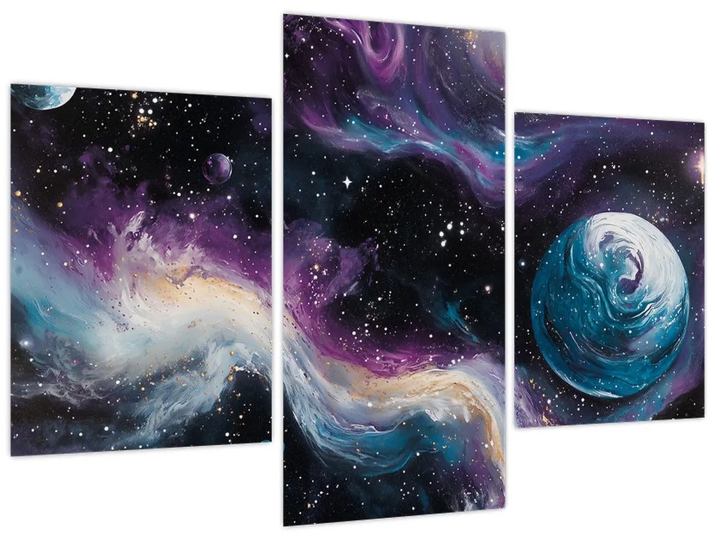 Kép - Festett univerzum (90x60 cm)