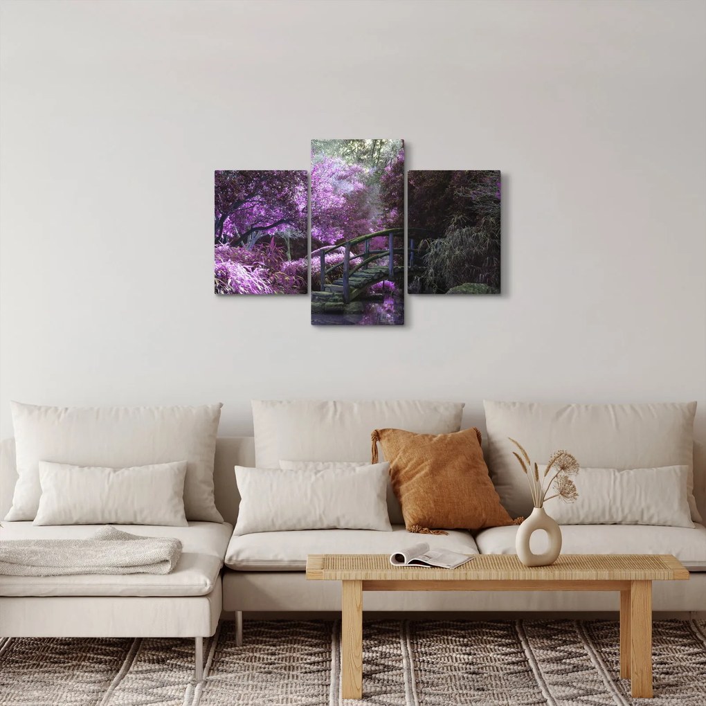 Kép - lila fák (90x60 cm)