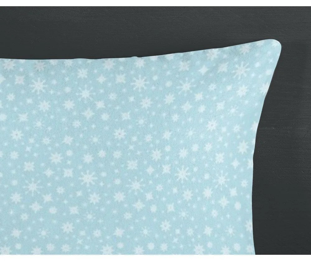 Kék egyszemélyes flanel ágyneműhuzat 140x200 cm Seppo – HIP