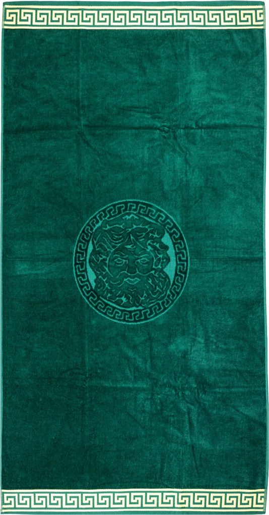 POSEIDON Strandtörölköző smaragdzöld 165x90cm