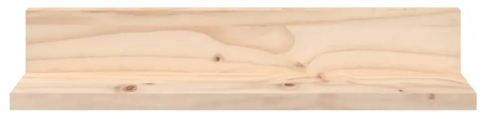 2 db tömör fenyőfa falipolc 50 x 11 x 9 cm