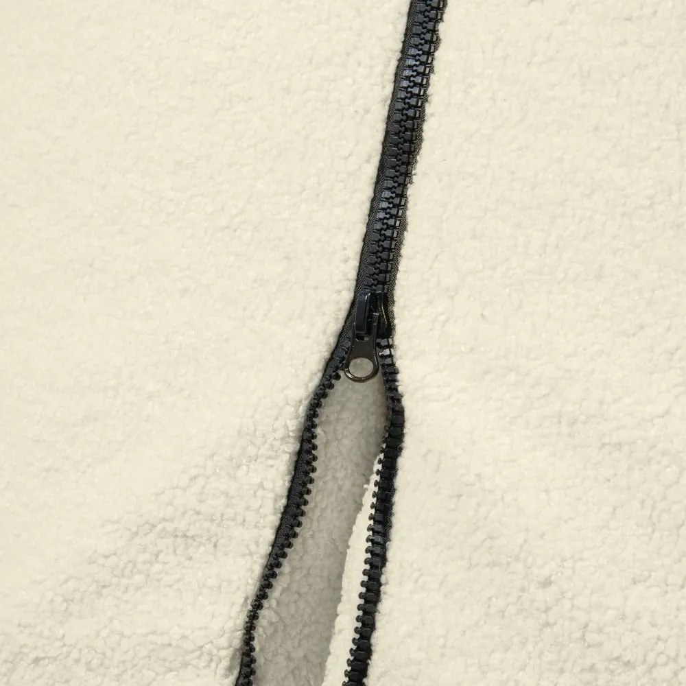 Világosszürke buklé gyerek babzsákfotel Clip Clap 115 – SLOWDOWN