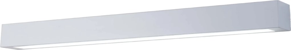 Ibros fehér klasszikus mennyezeti lámpa, funkcionális hosszúkás fürdőszobai lámpa