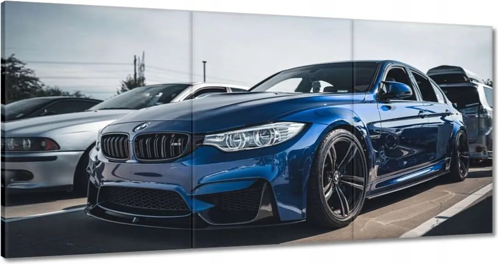 Vászonkép 60x30 Kék Bmw M3 Auto