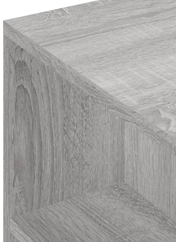 szürke sonoma színű szerelt fa TV-szekrény 102x34,5x43 cm