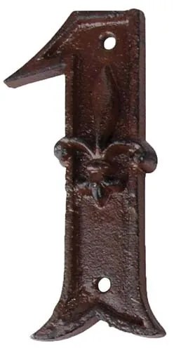 Öntöttvas házszám, 1