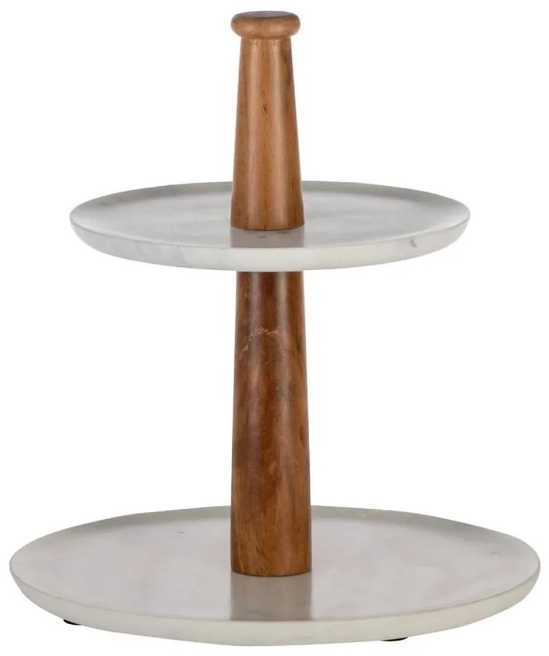 Eglo 427261 - Tálaló állvány MAKILALA 28x25,5 cm fa/márvány