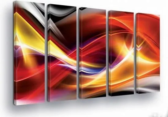 Vászonkép 150x100 Absztrakt energia mozgás dinamika szín szenvedély modern