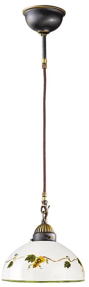 Kolarz 731.30.137 - Csillár zsinóron NONNA 1xE27/75W/230V átm. 30 cm szőlők