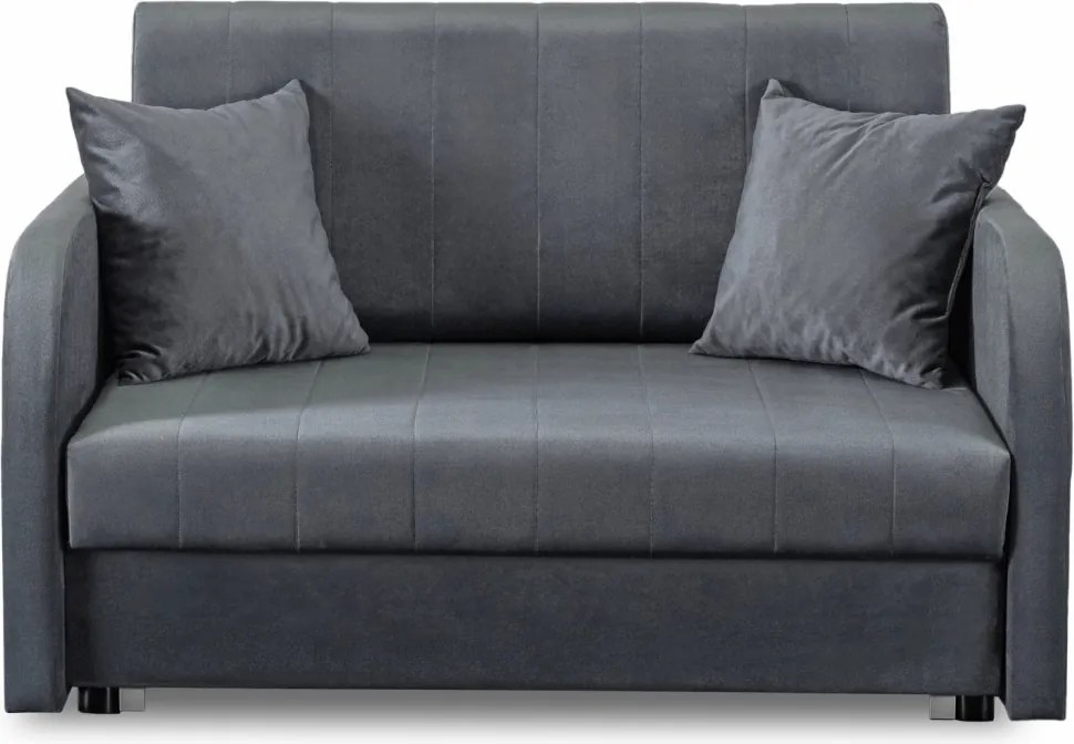 Kétszemélyes ágyazható fotel szürke színben VERO 2