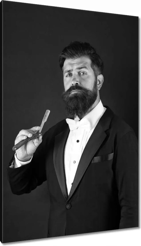 Vászonkép 80x120 Férfi hosszú bajusszalsem