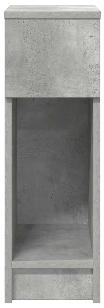 betonszürke éjjeliszekrény fiókkal 20 x 36 x 60 cm
