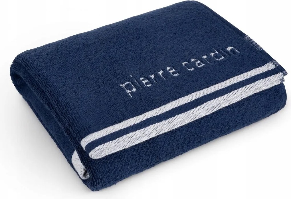 Pierre Cardin törölköző 70x140 Rocco sötétkék prémium pamut 500gr