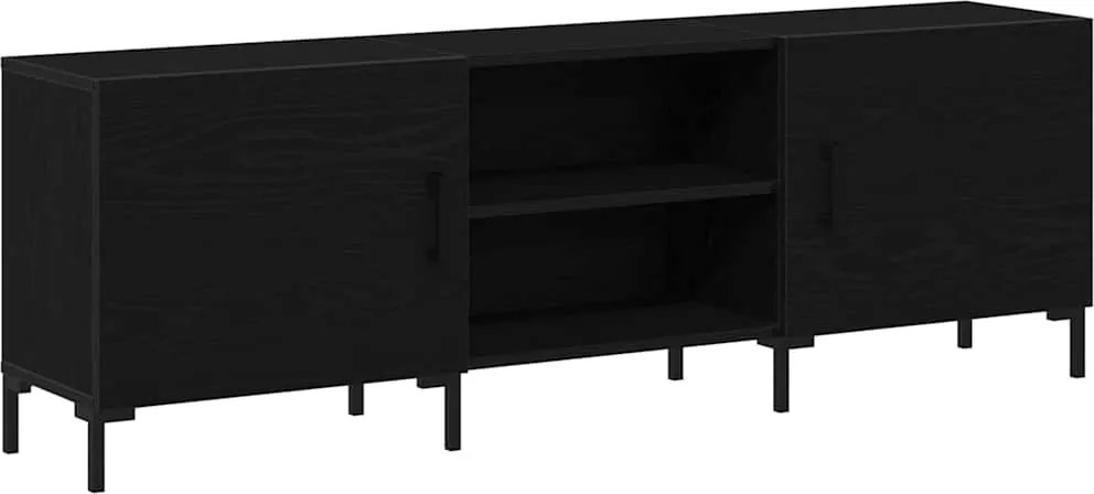 vidaXL TV szekrény garnitúra Fekete tölgy 150 x 30 x 50 cm Faanyag
