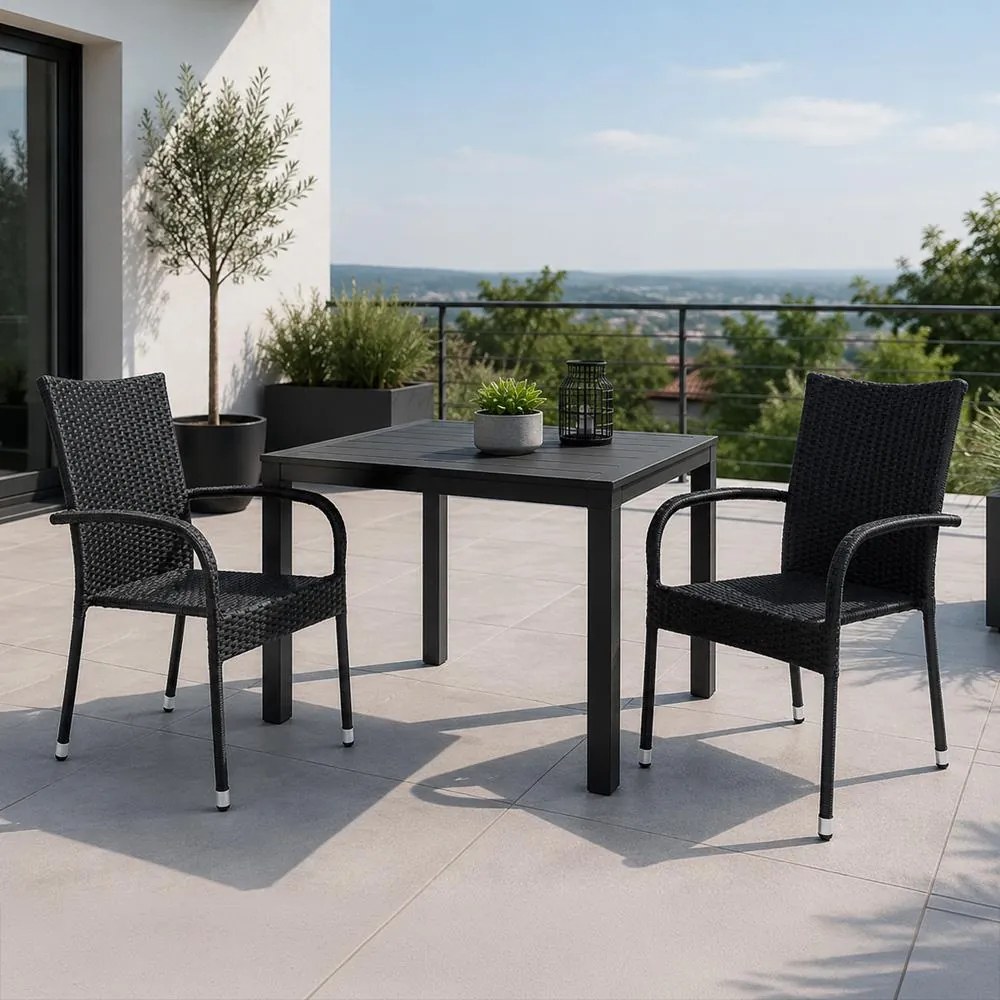 PARIS Kerti rattan szék szett - 2 db