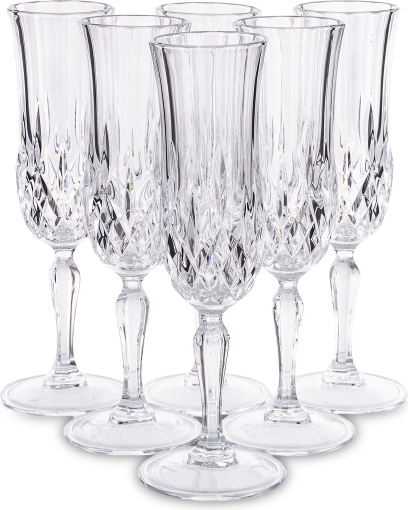 Pezsgős pohár kristály szett 6 db-os Opera 130 ML Ajándék