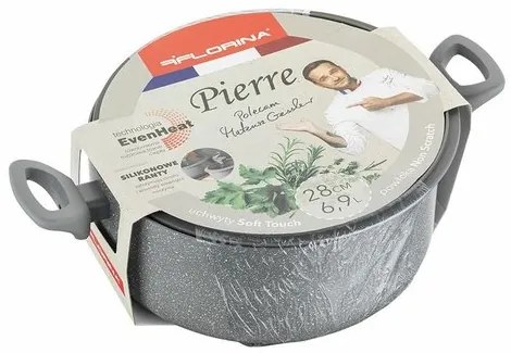 Florina Alumínium pot with lid by Mateusz Gessler,28 cm, 6,9 l