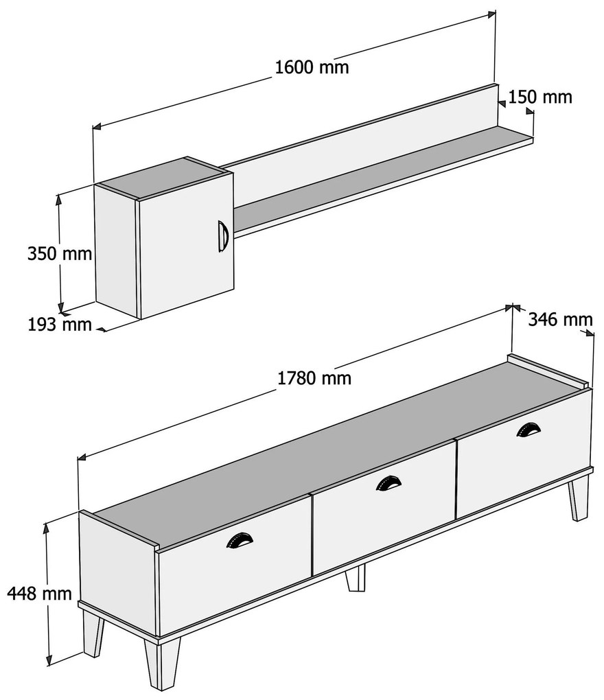TV szekrény Sumer E4030