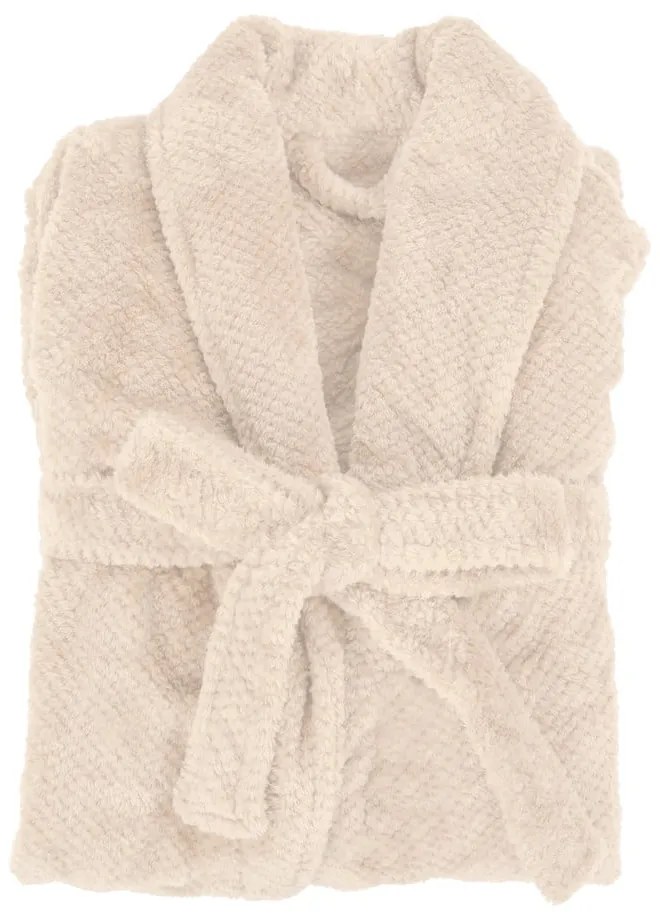 Elefántcsont színű mikroplüss fürdőköpeny L/XL Pippa – Tiseco Home Studio