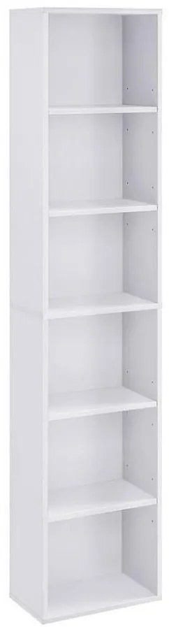 DOVARO fehér könyvespolc