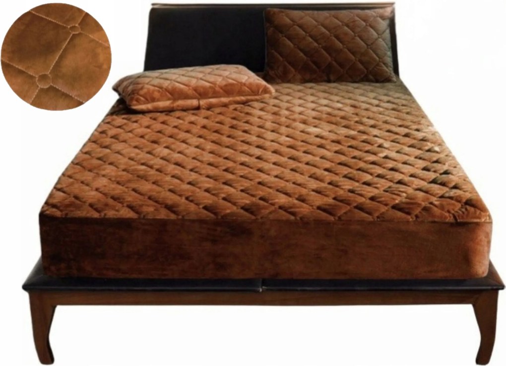 Matracvédő Huzat Topper Velúr Vízálló 160x200