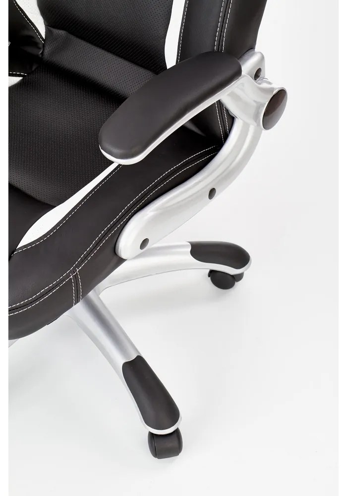 Saturn irodai fotel, fekete / fehér