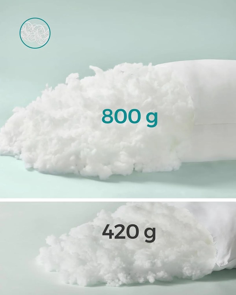 puha párna 2 db-os, 60 x 60 cm, tárolótáskával