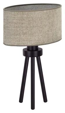 Duolla - Asztali lámpa OVAL 1xE27/15W/230V átm. 30 cm barna