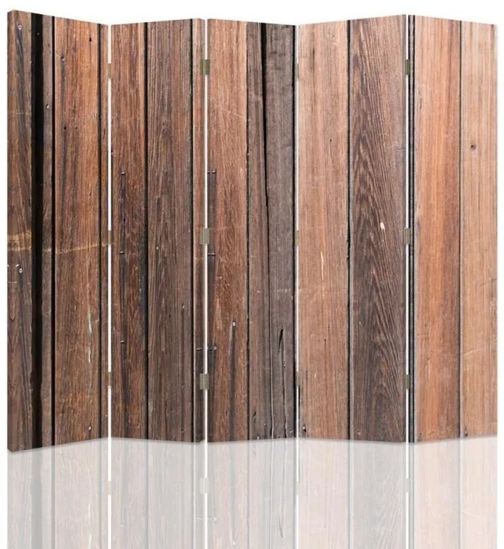 Gario Paraván Barna deszkák Méret: 180 x 170 cm, Kivitelezés: Klasszikus paraván