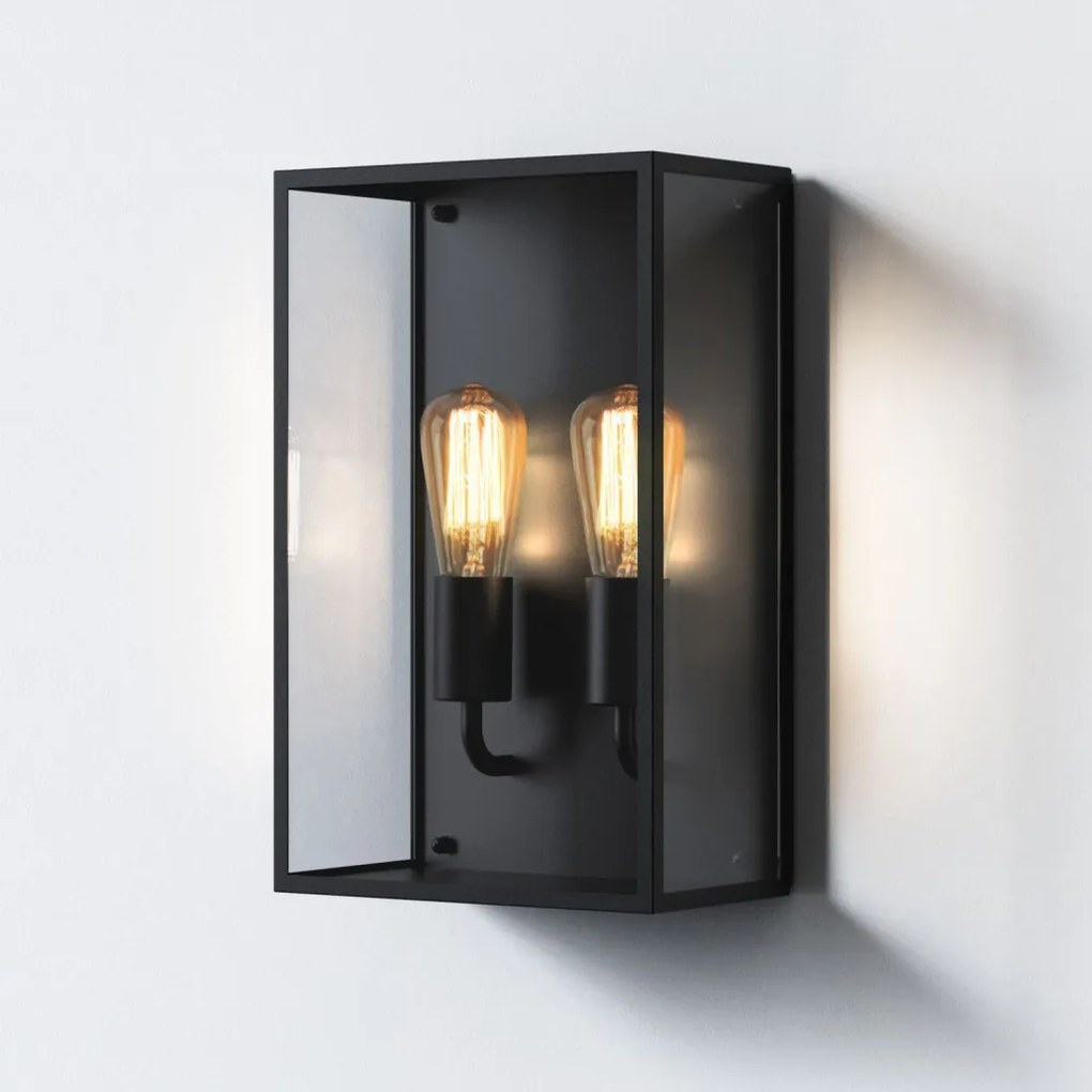 ASTRO LIGHTING 1183027 MESSINA Modern Kültéri Fali Lámpa Fekete E27 IP44