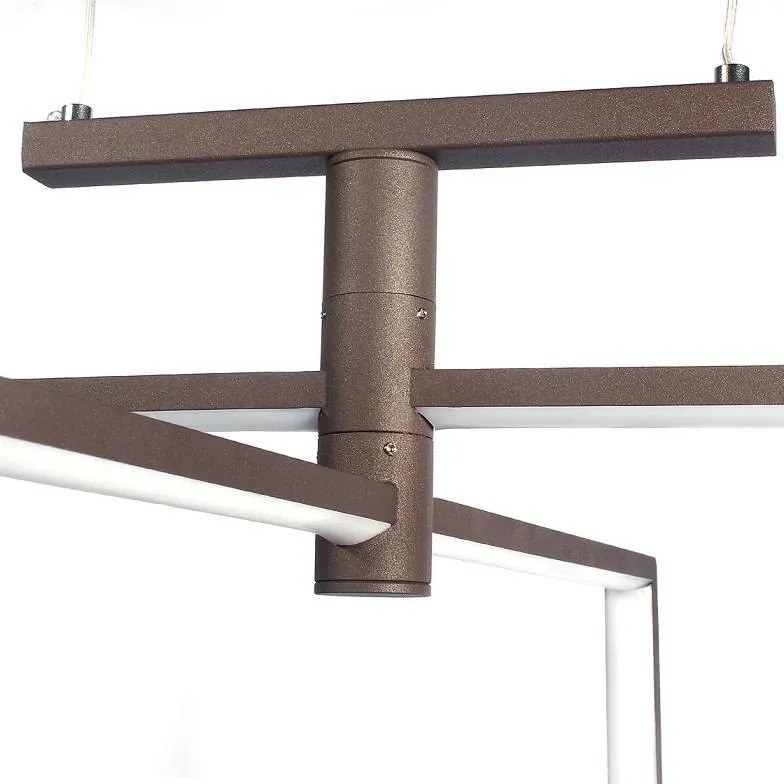 DOMENOLED 593 Modern Led Függesztett Lámpa Fehér, Barna LED IP20