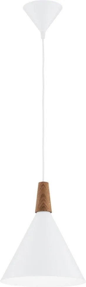 ARGON 8630 KEGEL Modern Függesztett Lámpa Fehér, Sötét Fa E27 IP20