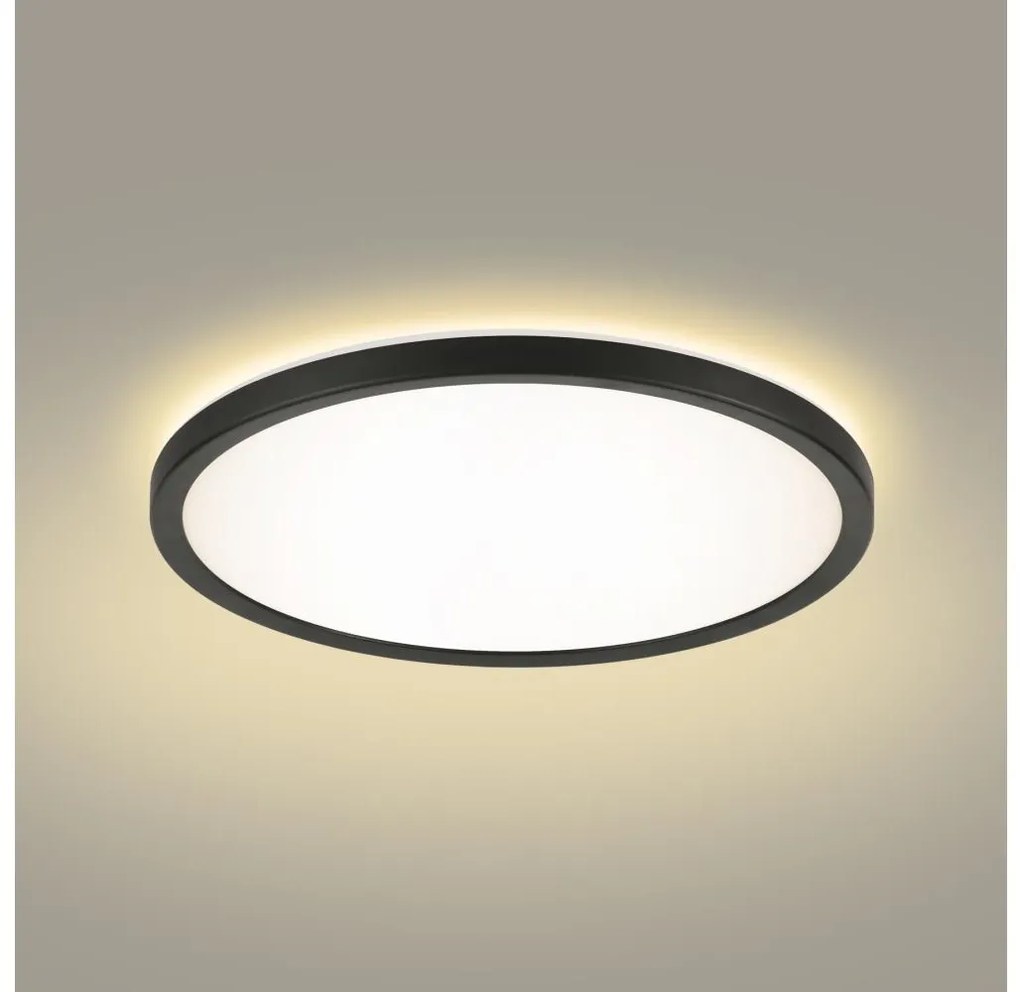 Brilagi - LED Fürdőszobai lámpa ULTRA SLIM LED/18W/230V átm. 30 cm fekete IP54