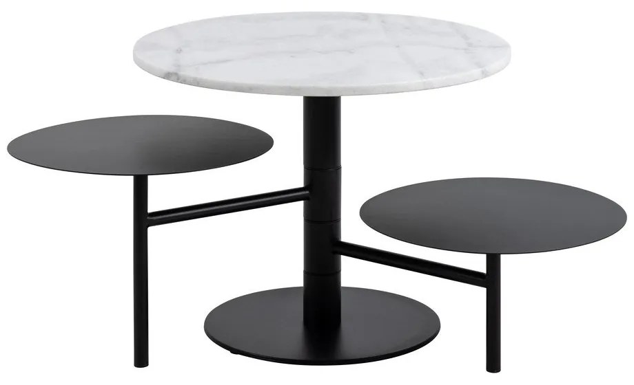 Fehér kerek dohányzóasztal ø 60 cm Lahti – Actona