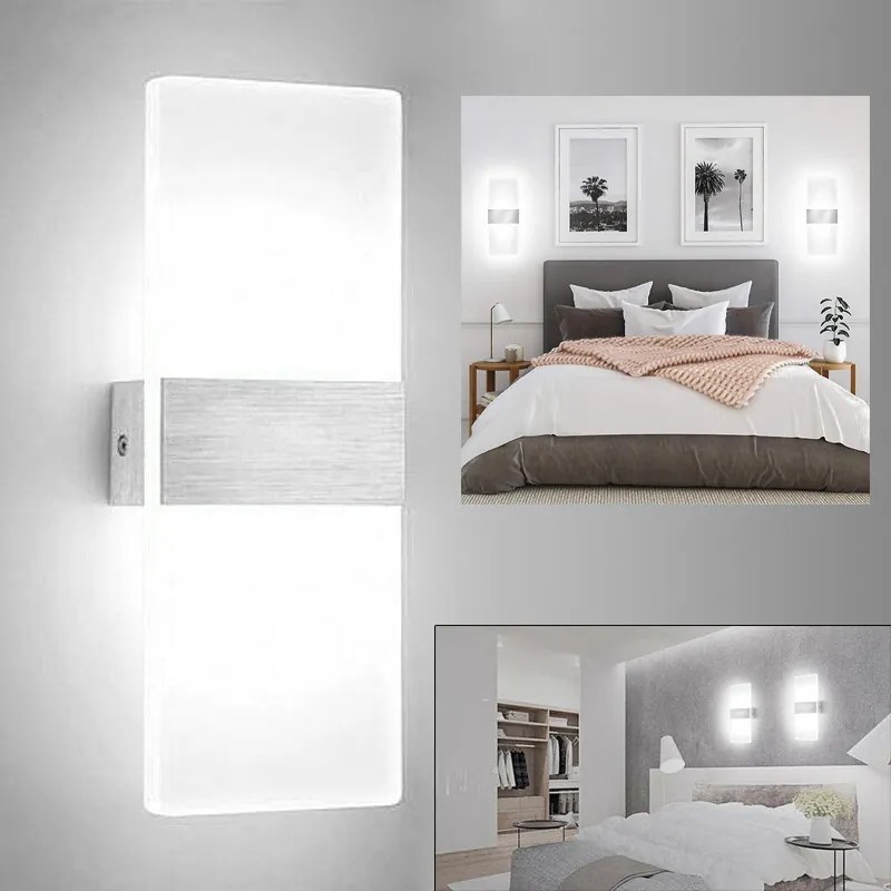Led Fali Lámpa Modern fehér 18W 85-265V