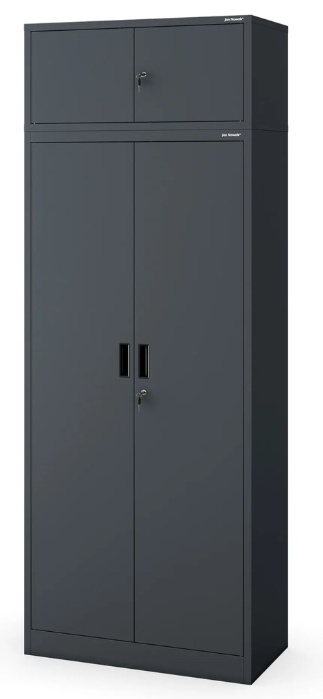Fém szekrény JAN Compact 1750 x 800 x 400 mm, antracit