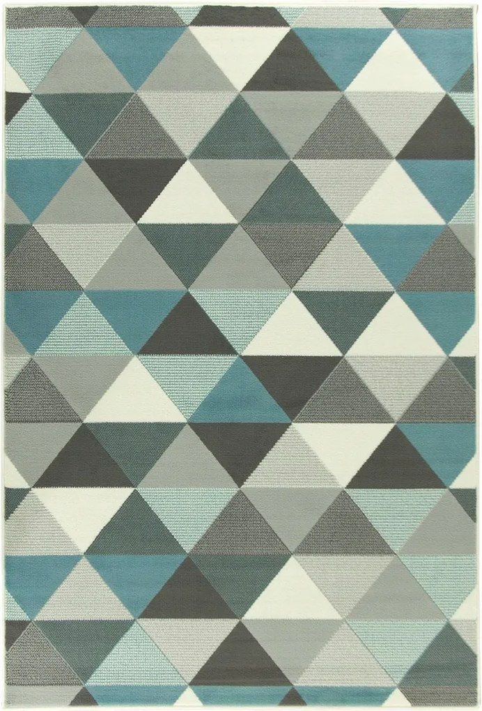 185x270 cm Modern Luna Szőnyeg Kék-szürke Pasztell Gyerekeknek